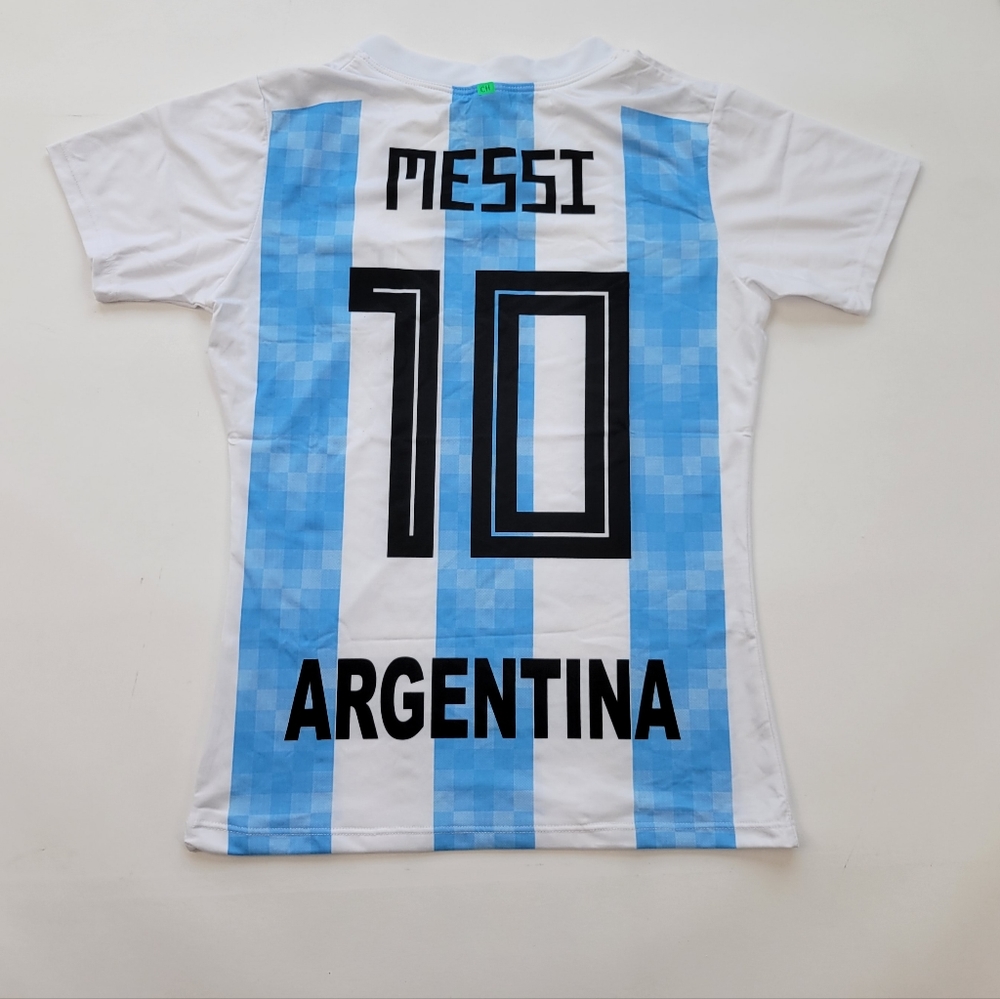 Women's Argentina Messi Soccer Jersey - Gem